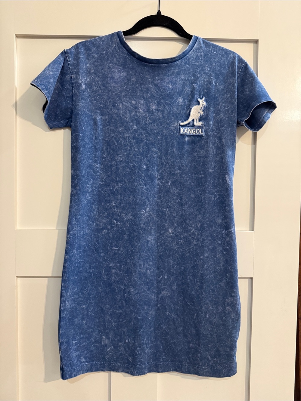 Kangol NWT Mineral Wash Tee Dress in Blue